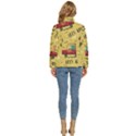 Childish Seamless Pattern With Dino Driver Women s Puffer Bubble Jacket Coat View4