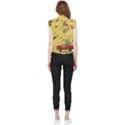 Childish Seamless Pattern With Dino Driver Frill Detail Shirt View2