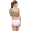Old Vintage Classic Map Of Europe Spliced Up Bikini Top  View2