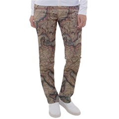 Old Vintage Classic Map Of Europe Women s Casual Pants