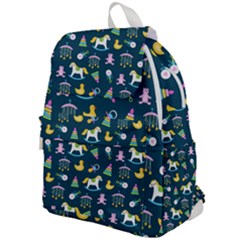 Cute Babies Toys Seamless Pattern Top Flap Backpack by Apen