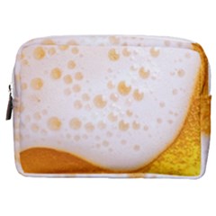 Beer Foam Texture Macro Liquid Bubble Make Up Pouch (medium) by Cemarart