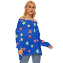 Background Star Darling Galaxy Off Shoulder Chiffon Pocket Shirt View3