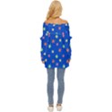 Background Star Darling Galaxy Off Shoulder Chiffon Pocket Shirt View4