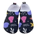 Sea Shells Pattern Wallpaper Fish Men s Sock-Style Water Shoes View1