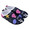 Sea Shells Pattern Wallpaper Fish Men s Sock-Style Water Shoes View3