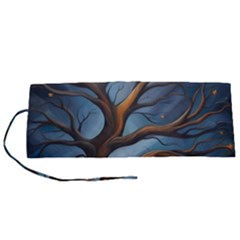 Tree Branches Mystical Moon Expressionist Oil Painting Acrylic Painting Abstract Nature Moonlight Ni Roll Up Canvas Pencil Holder (s)