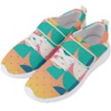 Abstract Geometric Bauhaus Polka Dots Retro Memphis Art Men s Velcro Strap Shoes View2