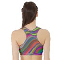 Psychedelic Surreal Background Sports Bra with Border View2