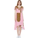 Ice Cream Dessert Food Cake Chocolate Sprinkles Sweet Colorful Drip Sauce Cute High Low Boho Dress View1