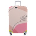 Pink Pattern Line Art Texture Minimalist Design Luggage Cover (Medium) View1