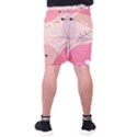 Pink Pattern Line Art Texture Minimalist Design Men s Pocket Shorts View2