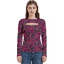 Captivating botanic motif collage composition featuring a harmonious blend of vibrant reds and dark greens. Perfect for adding a touch of natural elegance to any space or garment, whether it s adornin View1