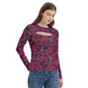 Captivating botanic motif collage composition featuring a harmonious blend of vibrant reds and dark greens. Perfect for adding a touch of natural elegance to any space or garment, whether it s adornin View3