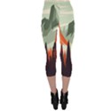Mountain Travel Canyon Nature Tree Wood Capri Leggings  View2