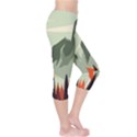 Mountain Travel Canyon Nature Tree Wood Capri Leggings  View4