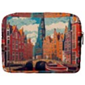 London England Bridge Europe Buildings Architecture Vintage Retro Town City Make Up Pouch (Large) View2