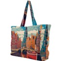 London England Bridge Europe Buildings Architecture Vintage Retro Town City Simple Shoulder Bag View1