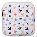 Airplane Pattern Plane Aircraft Fabric Style Simple Seamless Mini Square Pouch View1