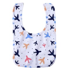 Airplane Pattern Plane Aircraft Fabric Style Simple Seamless Baby Bib