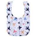 Airplane Pattern Plane Aircraft Fabric Style Simple Seamless Baby Bib View1