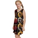 Chocolate Candy Candy Box Gift Cashier Decoration Chocolatier Art Handmade Food Cooking Kids  Sleeveless Tiered Mini Dress View2