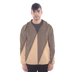 Abstract Texture, Retro Backgrounds Men s Hooded Windbreaker