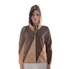 Abstract Texture, Retro Backgrounds Women s Hooded Windbreaker