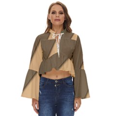 Abstract Texture, Retro Backgrounds Boho Long Bell Sleeve Top