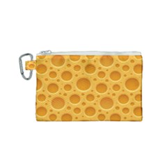 Cheese Texture Food Textures Canvas Cosmetic Bag (small)