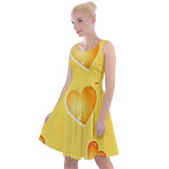 Cheese Texture, Macro, Food Textures, Slices Of Cheese Knee Length Skater Dress