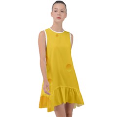 Cheese Texture, Yellow Backgronds, Food Textures, Slices Of Cheese Frill Swing Dress