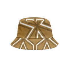 Gold Pattern Texture, Seamless Texture Inside Out Bucket Hat (kids)
