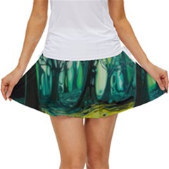 Trees Forest Mystical Forest Nature Junk Journal Landscape Nature Women s Skort