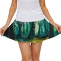 Trees Forest Mystical Forest Nature Junk Journal Landscape Nature Women s Skort View1