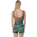 Trees Tree Forest Mystical Forest Nature Junk Journal Scrapbooking Landscape Nature One Piece Boyleg Swimsuit View2