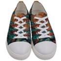 Trees Tree Forest Mystical Forest Nature Junk Journal Scrapbooking Landscape Nature Men s Low Top Canvas Sneakers View1