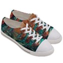 Trees Tree Forest Mystical Forest Nature Junk Journal Scrapbooking Landscape Nature Men s Low Top Canvas Sneakers View3
