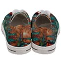 Trees Tree Forest Mystical Forest Nature Junk Journal Scrapbooking Landscape Nature Men s Low Top Canvas Sneakers View4