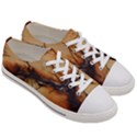 Texture Woodgrain Pattern Nature Wood Pattern Men s Low Top Canvas Sneakers View3