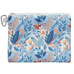 Berries Foliage Seasons Branches Seamless Background Nature Canvas Cosmetic Bag (xxl) by Maspions