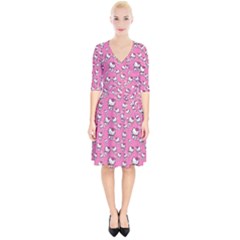 Hello Kitty Pattern, Hello Kitty, Child Wrap Up Cocktail Dress