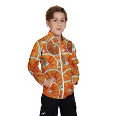 Oranges Patterns Tropical Fruits, Citrus Fruits Kids  Windbreaker