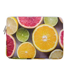 Oranges, Grapefruits, Lemons, Limes, Fruits 15  Vertical Laptop Sleeve Case With Pocket