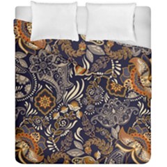 Paisley Texture, Floral Ornament Texture Duvet Cover Double Side (california King Size)