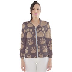 Paws Patterns, Creative, Footprints Patterns Women s Windbreaker