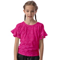 Pink Pattern, Abstract, Background, Bright, Desenho Kids  Cut Out Flutter Sleeves