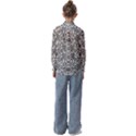 Monochrome Maze Design Print Kids  Long Sleeve Shirt View2