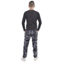 Rebel Life: Typography Black and White Pattern Men s Jogger Sweatpants View2