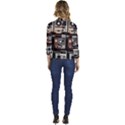 Retro Cameras Old Vintage Antique Technology Wallpaper Retrospective Women s Casual 3/4 Sleeve Spring Jacket View4